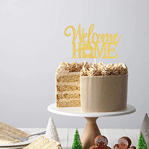 Festiko®Welcome Home Cake Topper for New House,Home Sweet Home Cake Decor Housewarming Party Decoration - Image 3