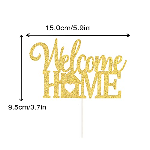 Festiko®Welcome Home Cake Topper for New House,Home Sweet Home Cake Decor Housewarming Party Decoration - Image 2
