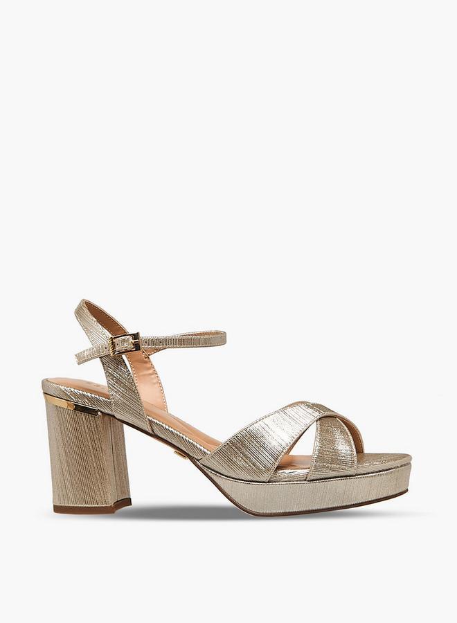 Celeste Women Block Heel Ankle Strap Sandals Ramadan Collections - Image 3