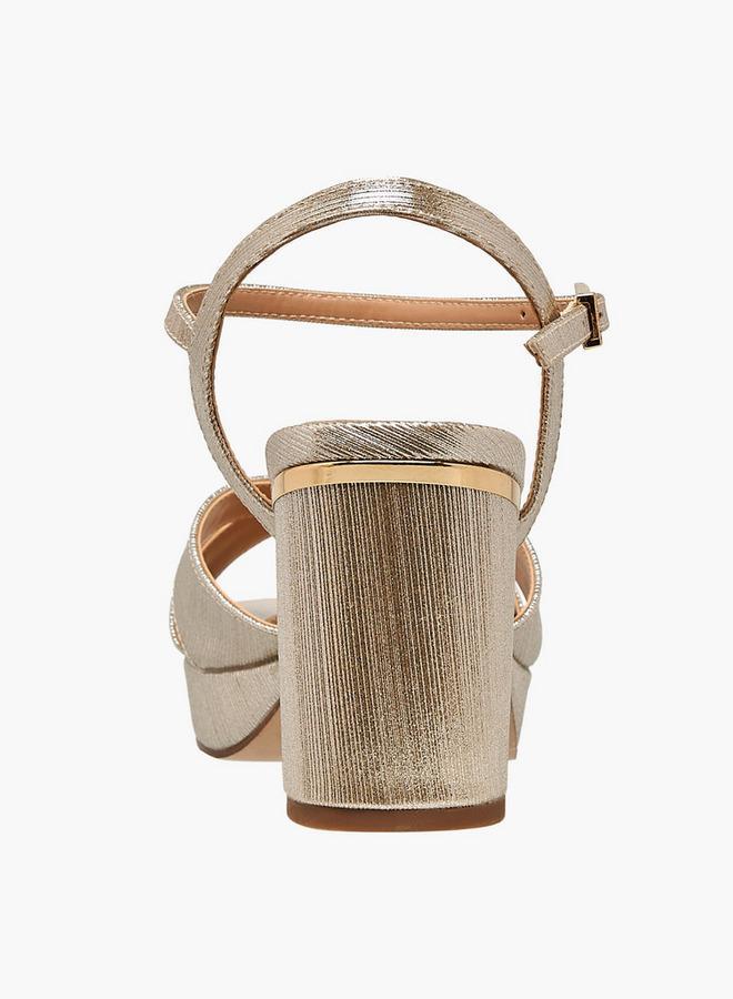 Celeste Women Block Heel Ankle Strap Sandals Ramadan Collections - Image 5