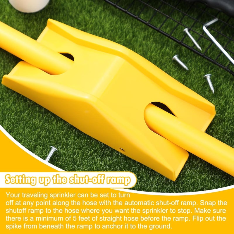 Newtay Traveling Tractor Sprinkler Water Sprinkler for Lawn Garden Water Sprinkler Yard Sprinklers Traveling Sprinkler Head Motor Assembly Garden Watering System for Garden Yard Lawn - Image 3
