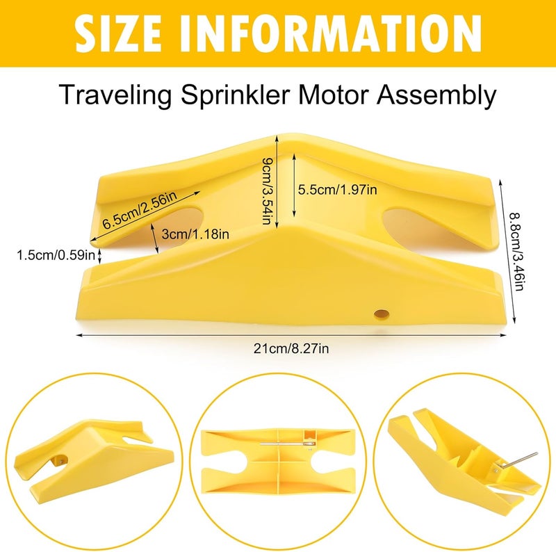 Newtay Traveling Tractor Sprinkler Water Sprinkler for Lawn Garden Water Sprinkler Yard Sprinklers Traveling Sprinkler Head Motor Assembly Garden Watering System for Garden Yard Lawn - Image 2