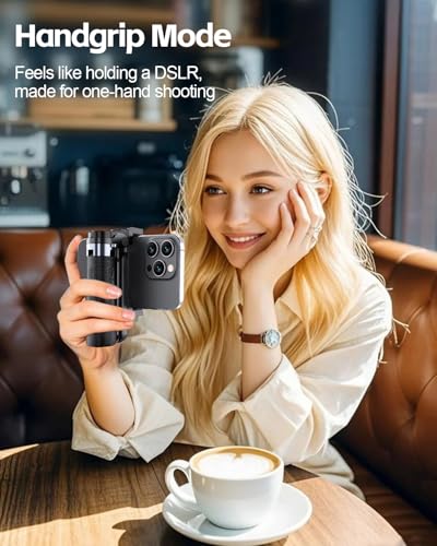UBeesize Mini Selfie Stick Tripod with Rechargeable Remote PocketSize Travel Phone Stand wHook 360 Rotating Holder Lightweight Tripod for iPhoneAndroid Vlogging TikTok Live Streaming - Image 3