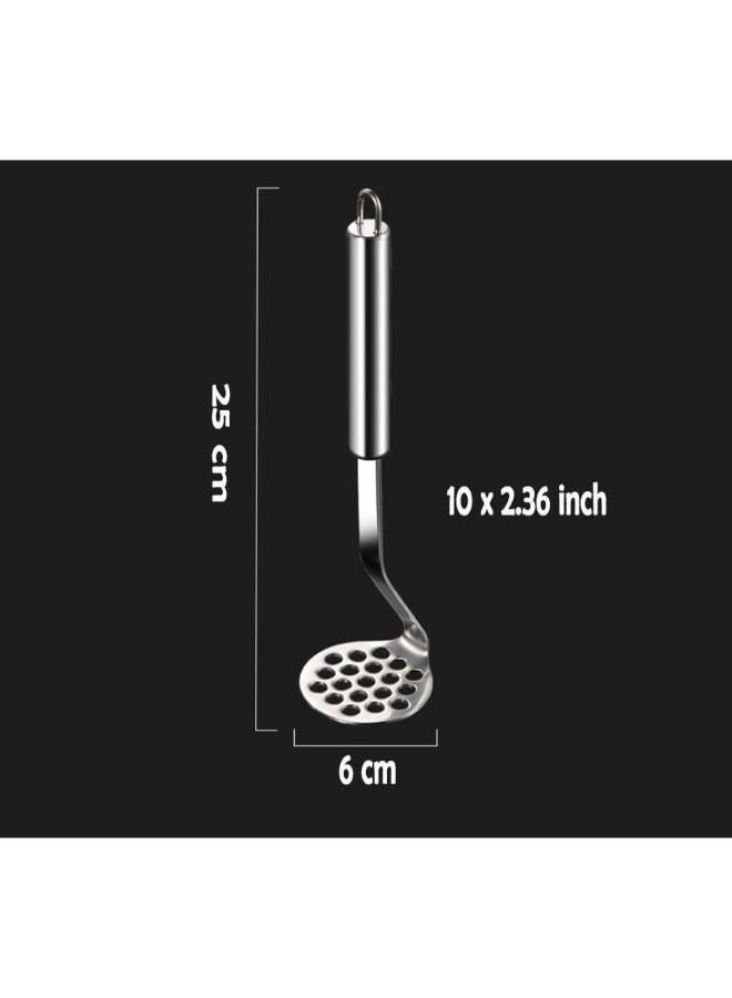Potato Mud Presser Stainless Steel Potato Masher Vegetable Masher Fruit Masher Cooking and Kitchen Gadget  - Image 2