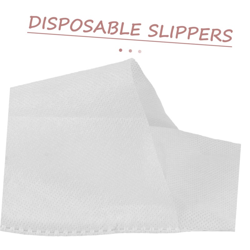 Disposable Slippers 10 Pairs Non Slip Fuzzy For Hotel Spa Home Salon Men And Women - Image 5