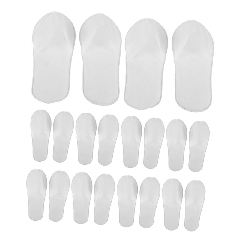 Disposable Slippers 10 Pairs Non Slip Fuzzy For Hotel Spa Home Salon Men And Women - Image 2