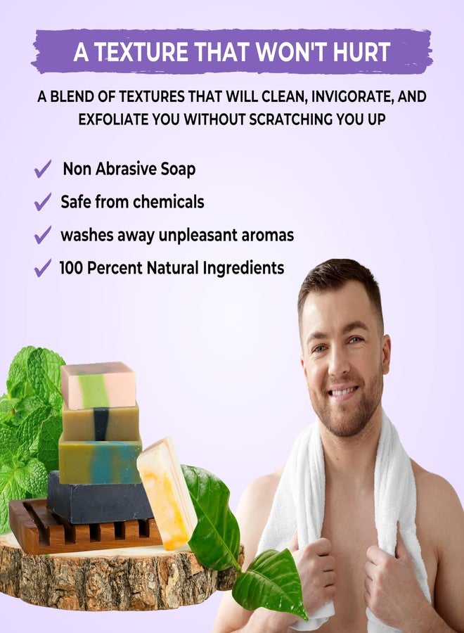 The Black Stuff All Natural Bar Soap for Men Handmade Cold Process with Organic Ingredients and Essential Oils Mens Soap - Pine Tar, Citrus Cedarwood, Irish Mountain Rain, Good Room, Dogs Bay Beach Pack of 5 - Image 4