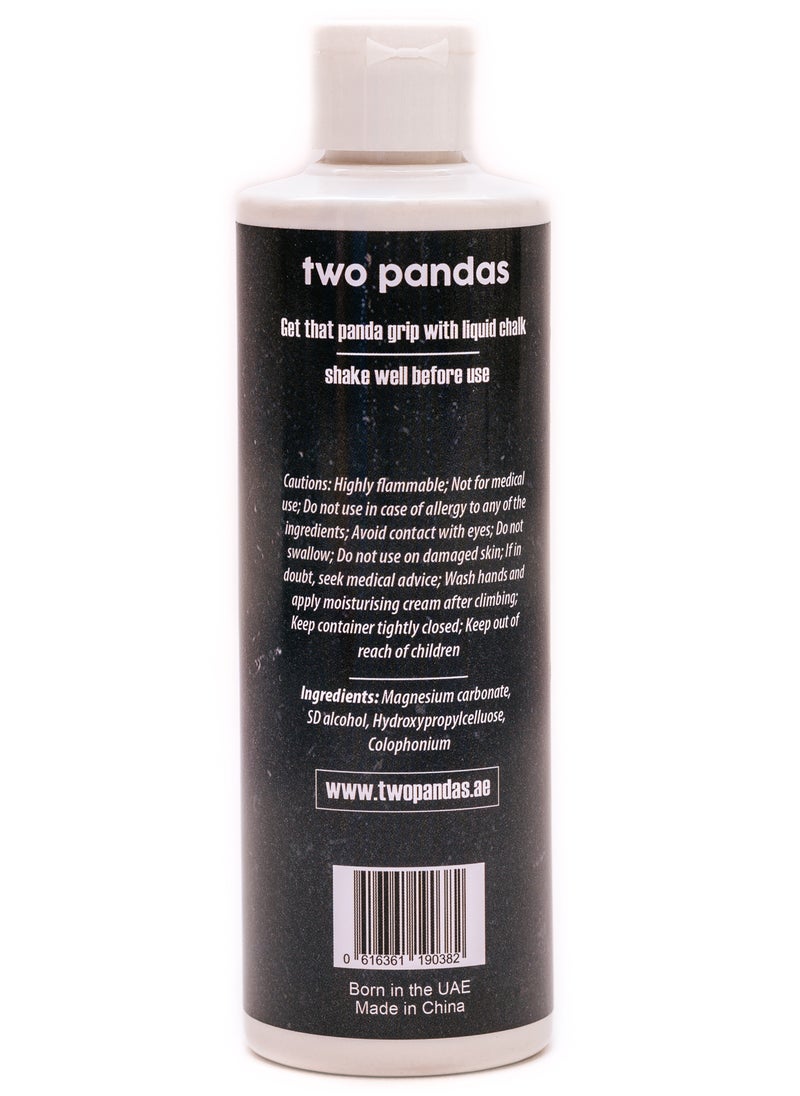 two pandas Pandas Liquid Chalk (White Unscented) For Rock Climbing Calisthenics Bouldering Gym Crossfit Gymnastics Weightlifting (Not For Pole Dancing)  - Image 2