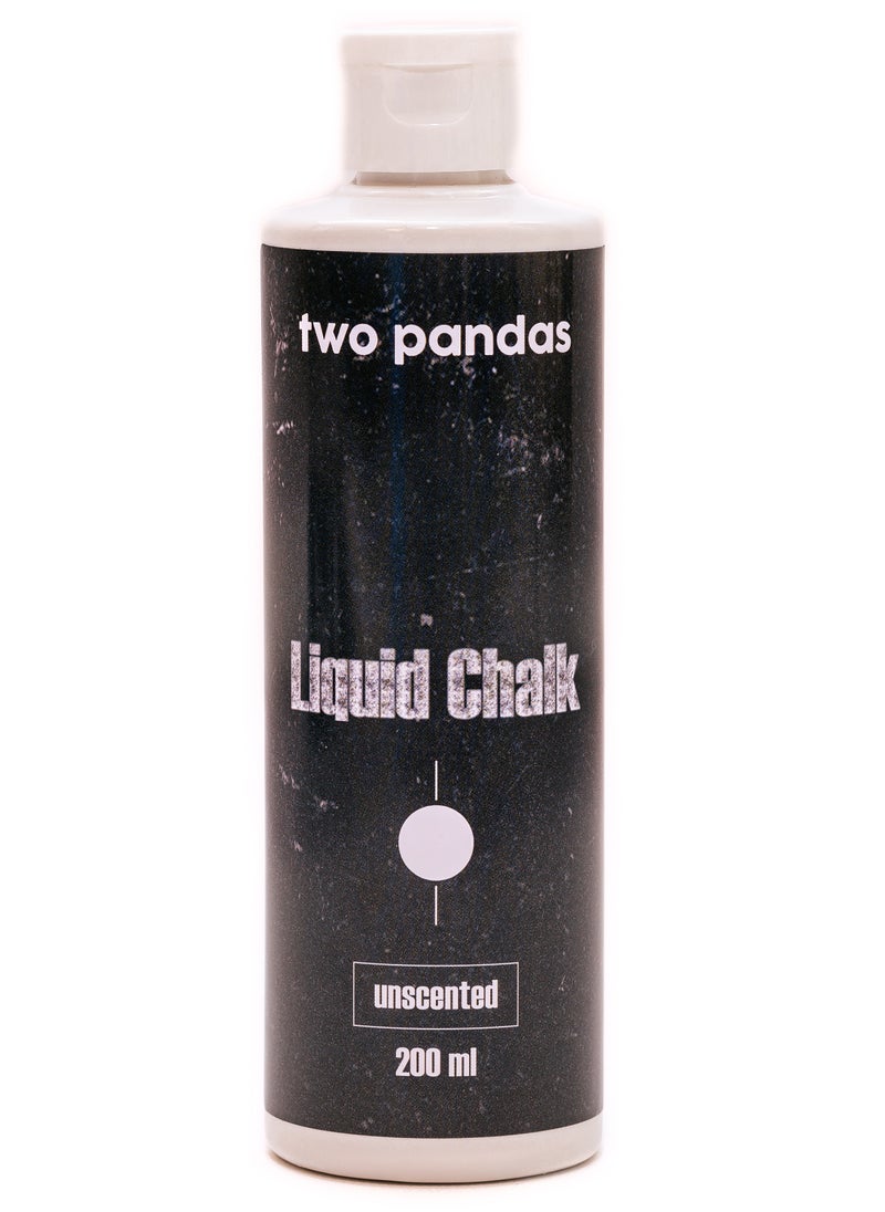 two pandas Pandas Liquid Chalk (White Unscented) For Rock Climbing Calisthenics Bouldering Gym Crossfit Gymnastics Weightlifting (Not For Pole Dancing)  - Image 1