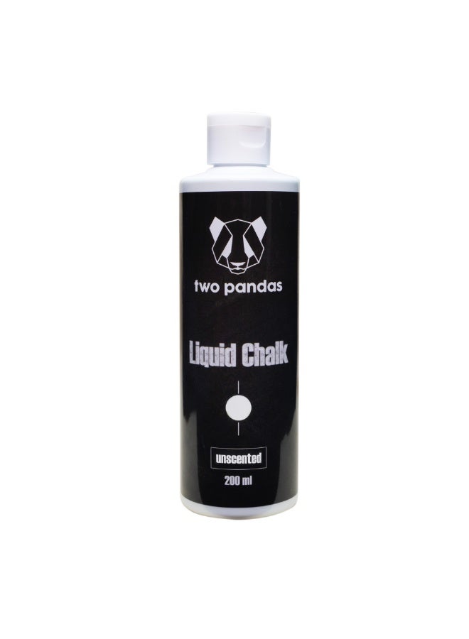 Two Pandas Liquid Chalk (Unscented) – Liquid Magnesium Carbonate for CrossFit, Hyrox, Rock Climbing, Bouldering, Gym, Callisthenics, Gymnastics & Weightlifting - Image 1