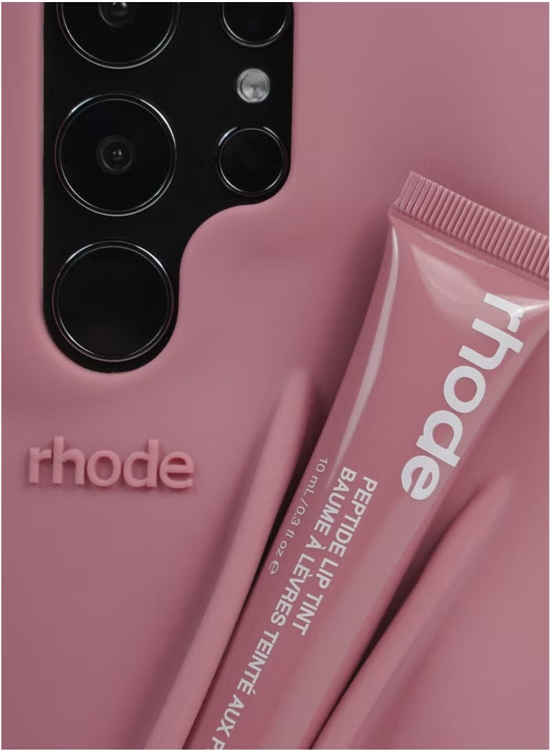 rhode Samsung Silicone Lip Holder for Cell Phone, Lip Gloss Adhesive Sleeve for Phone, Lip Holder Stick-on Phone Case, Back Stick On Holder for Samsung Phones（Toast） - Image 3