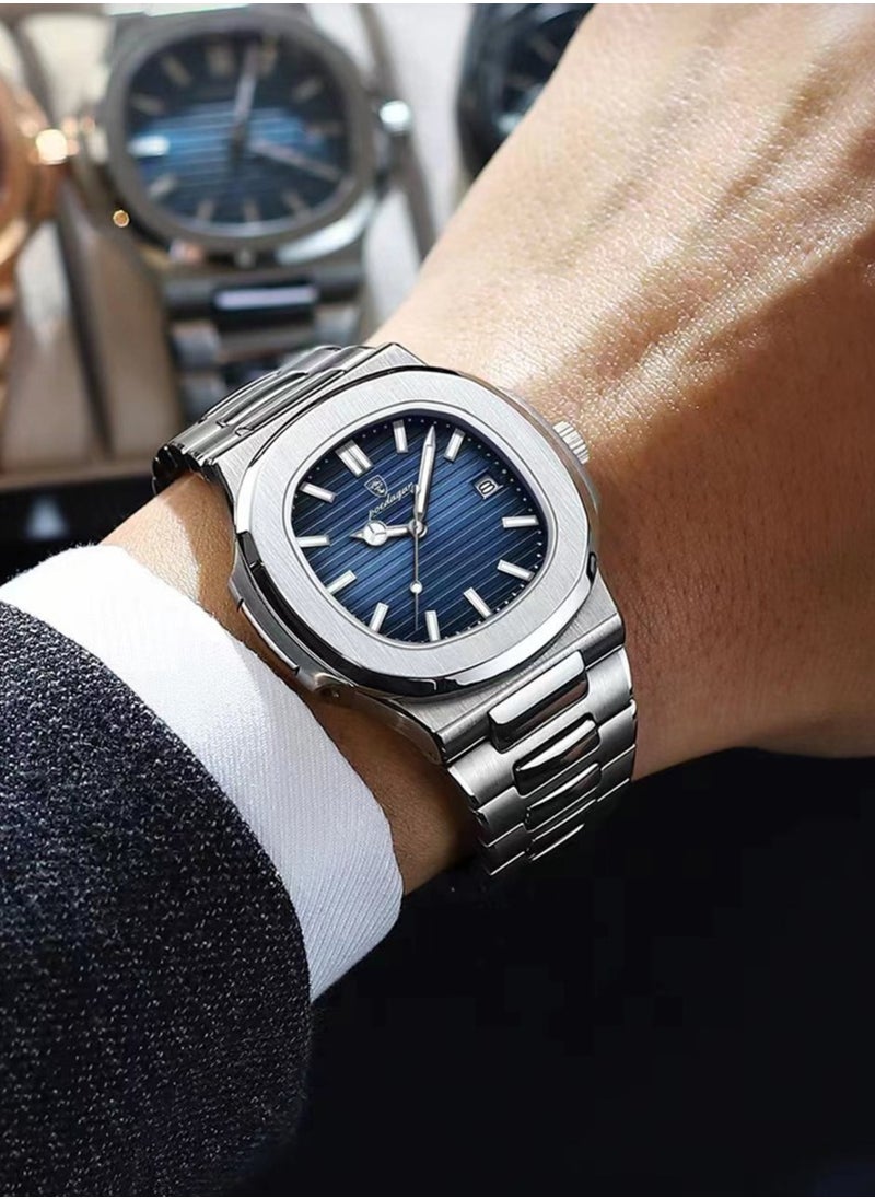 POEDAGAR Man Watch Waterproof Luminous Men's Watch Quartz-40.5mm  - Image 2