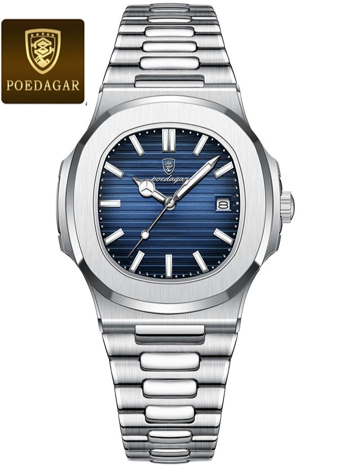 POEDAGAR Man Watch Waterproof Luminous Men's Watch Quartz-40.5mm  - Image 1