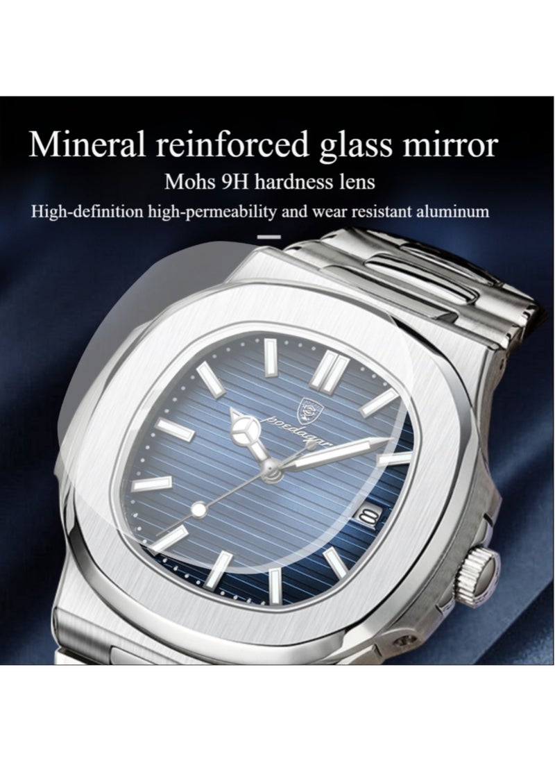 POEDAGAR Man Watch Waterproof Luminous Men's Watch Quartz-40.5mm  - Image 3