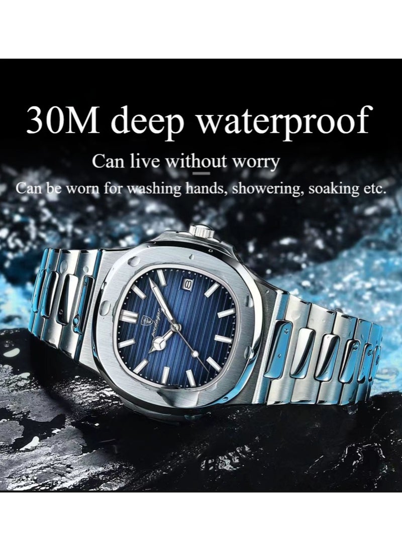 POEDAGAR Man Watch Waterproof Luminous Men's Watch Quartz-40.5mm  - Image 4