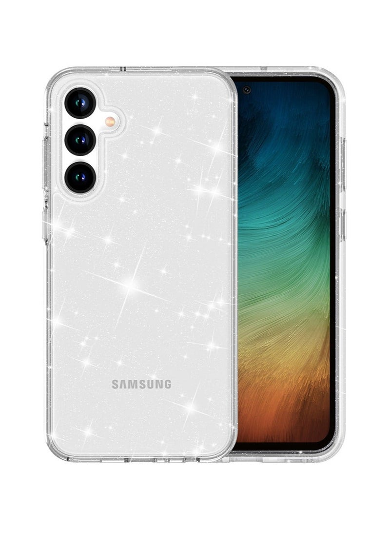 X-level Samsung Galaxy A55 Case Crystal Clear, [Never Yellow Technology] [10FT Mil-Grade Protection] Transparent Slim Cover Women Men Samsung Galaxy A55 Case 6.6 inch, Glitter - Image 1