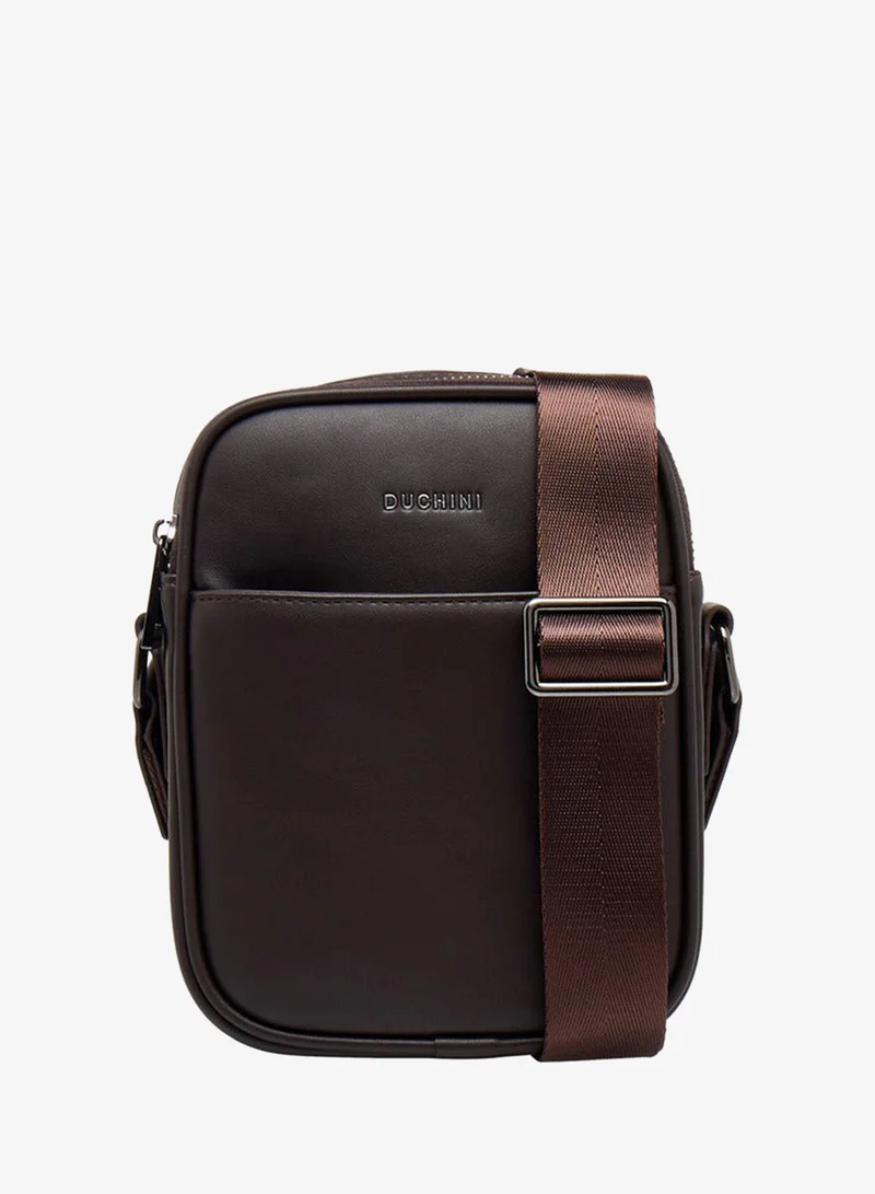 DUCHINI Men Adjustable Strap Crossbody Bag