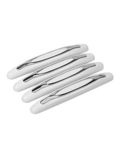 Yuwell 4 Pieces Car Anti-Scratch Strip Universal Car Auto Door Edge Trim Guard Protector Strip Sticker 