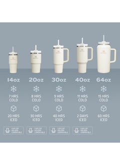 Stanley Stanley Quencher H2.0 Tumbler with Straw 20 oz | Twist On 3-Way Lid | Cupholder Compatible for Travel | Insulated Stainless Steel Cup | BPA-Free | Stone  - Image 3