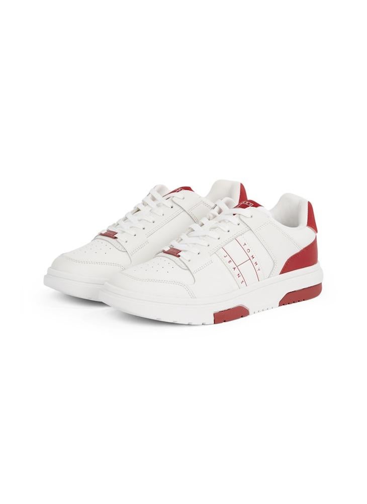 TOMMY JEANS Lace Up Low Top Leather Sneakers  - Image 3