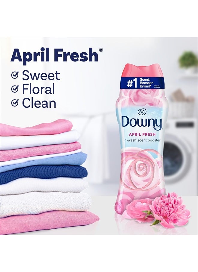 Downy حبيبات تعزيز رائحة الغسيل أثناء الغسيل، إبريل فريش، 24 أونصة  - Image 3
