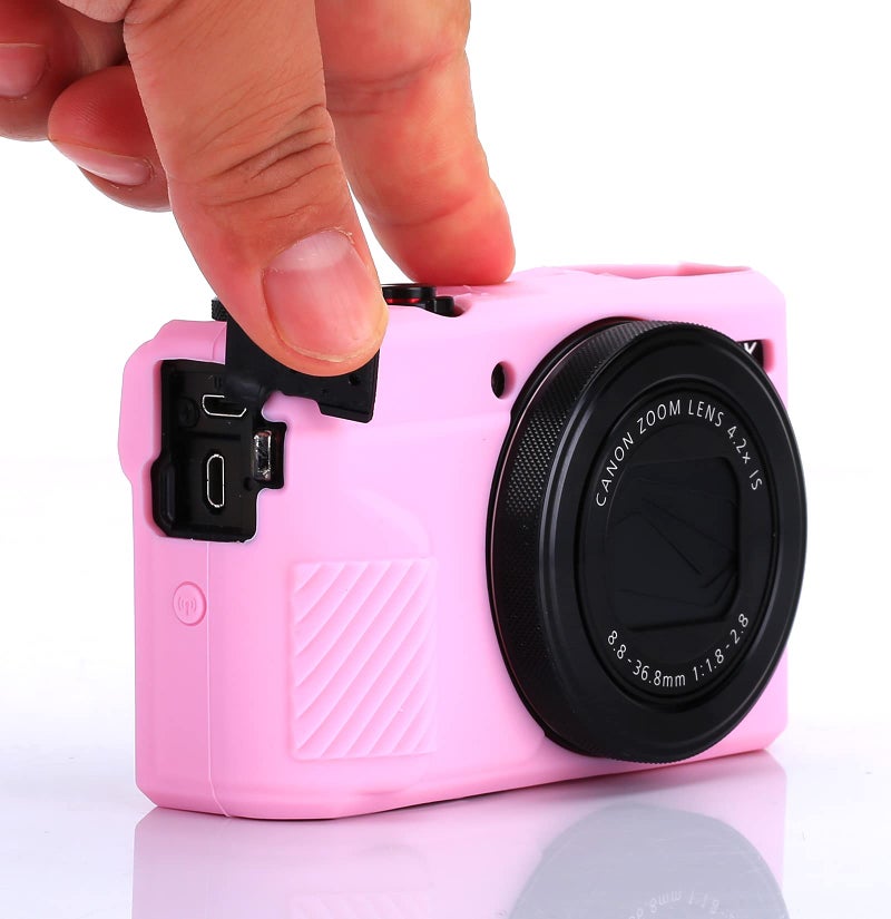 Pocoukate Camera Body Case for Canon G7X /G7X Mark II/Mark III Silicone Case Cover with Optical 9H Hardness 0.3mm Ultra-Thin DSLR Camera Screen Protector - Image 4
