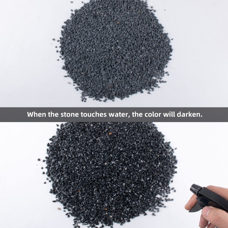 Anothera 18lb Black Cactus Pea Gravel Rocks,1/4 Inch Pebbles for Indoor Plants, Natural Succulent Rock and River Rocks Decorative for Aquariums, Vases, Outdoor Gardening, Top Dressing for Potted Plants - Image 4