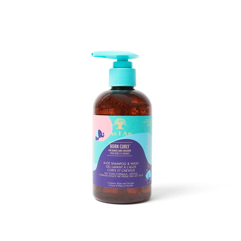 As I Am As I Am Born Curly Aloe Shampoo  Wash  8 ounce  Tear Free  CrueltyFree  Vegan