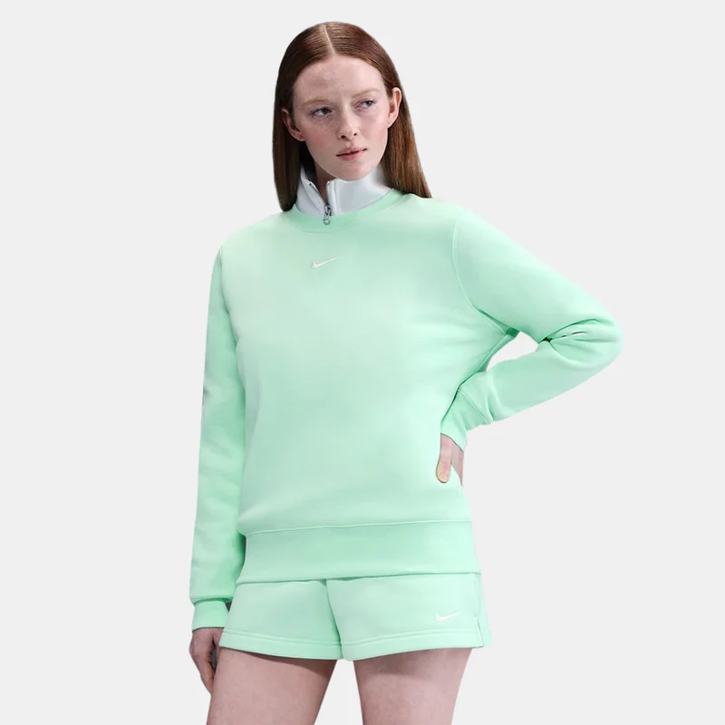 Nike Green Women's Sportswear Phoenix Fleece Sweatshirt for Women | Best Price UAE