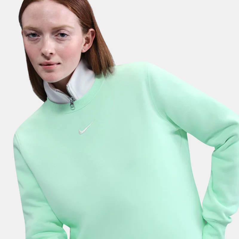Nike Green Women's Sportswear Phoenix Fleece Sweatshirt for Women | Best Price UAE
