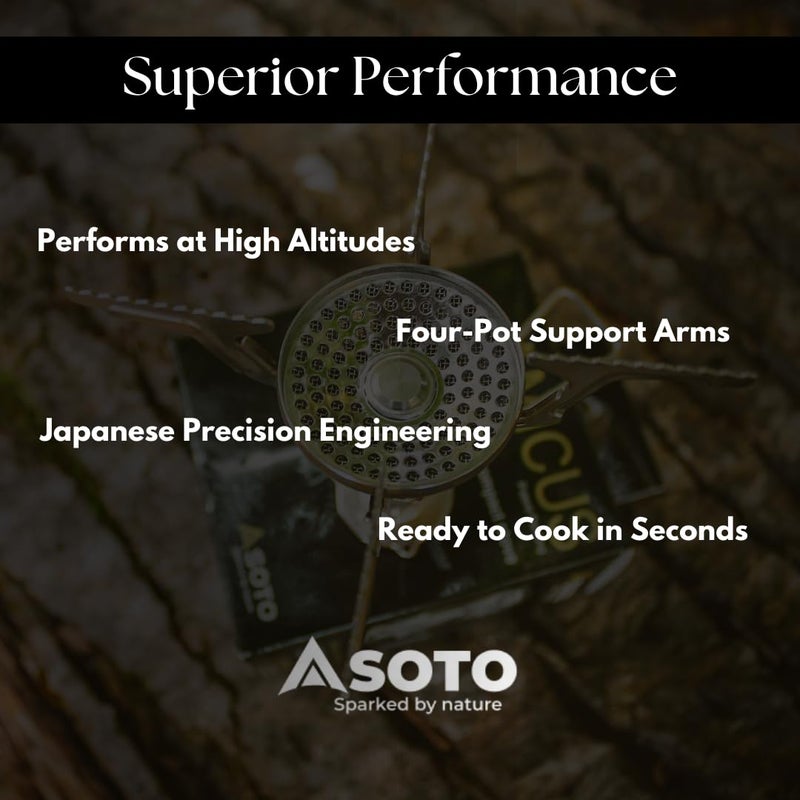 SOTO Amicus Camping Stove with or without Igniter - Superior Under Windy Conditions, Shock Resistant, and Low-cost With High-end Performance Portable Backpacking Stove - Image 3