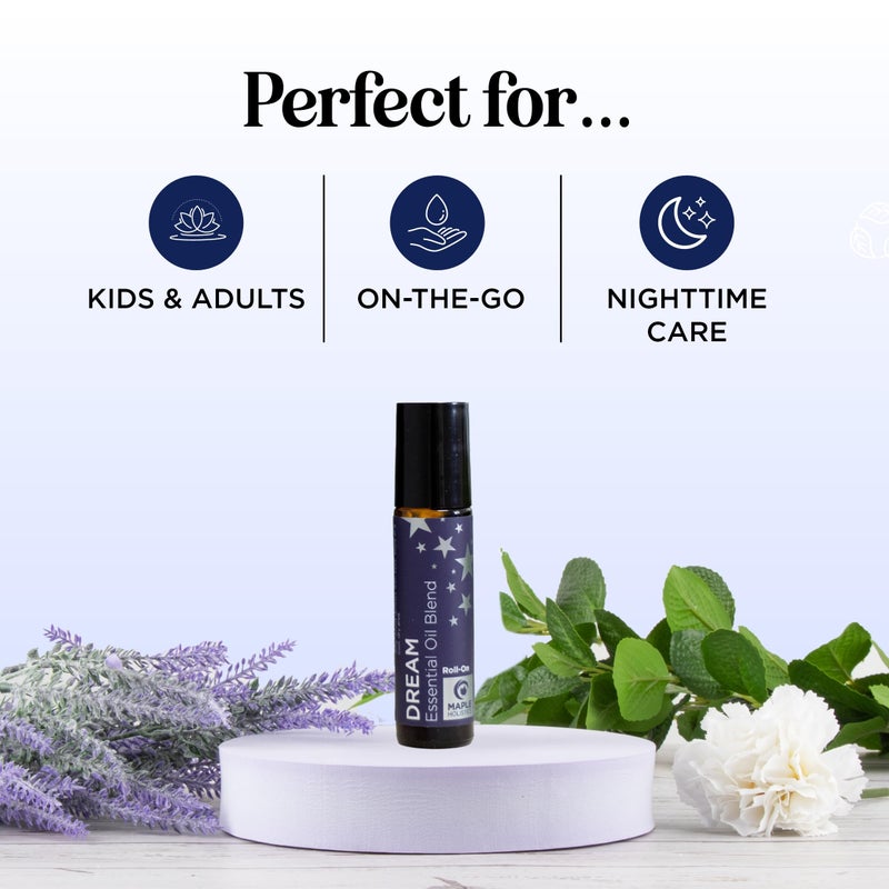 Maple Holistics Sleep Essential Oil Roll On - Sleep Essential Oil Blend with Aromatherapy Oils for Restful Sleep and Relaxation - Calming Pre-Diluted Sleep Oil Blend with Pure Lavender Oil Roman Chamomile and Sage - Image 2