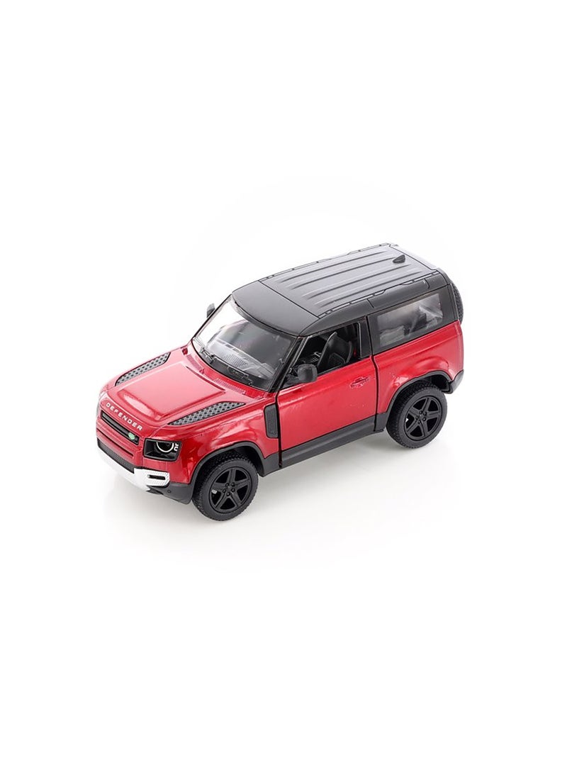 Kinsmart 1:36 Scale Door Openable Pull Back Action Land Rover Defender 90 Diecast Metal Alloy Toy Car  - Image 1