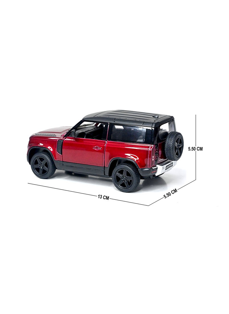 Kinsmart 1:36 Scale Door Openable Pull Back Action Land Rover Defender 90 Diecast Metal Alloy Toy Car  - Image 4