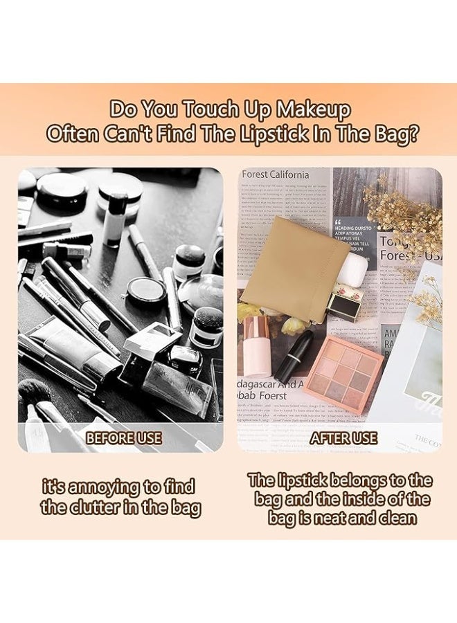 4 PCS Small Makeup Bag for Purse, Mini Portable Cosmetic Bags for Women, Coin Purse Lipstick Cosmetic Accessories Organizer, Small Travel Kit Storage Pouch - Image 4