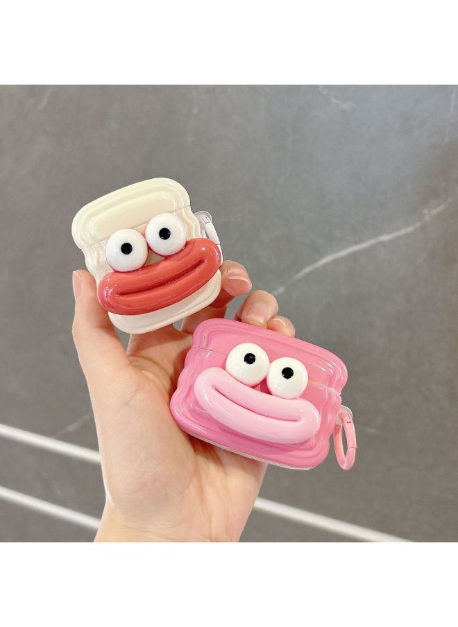 Generic - Three-dimensional Sausage Mouth For AirPods 4 Generation Protective Shell 1/2/3 Generation Wireless Bluetooth Earphone Set Pro2 Japan And South Korea-Color:Brown-Model:AirPods 4 - Image 1