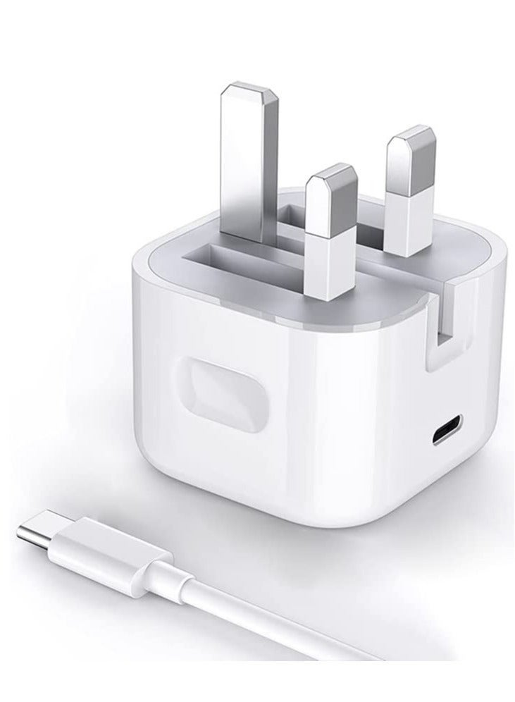 Galaxy Z fold 3 Charger, USB C Fast Charge Foldable Plug 20W Type C PD Power Delivery Wall Adapter Compatible with Samsung Galaxy Z Fold 3 / Z fold 2 / Z Fold/Z Fold (Type C) TO ) Type C)Cable - Image 2