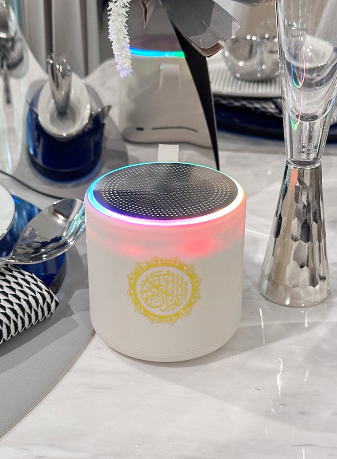Quran Bluetooth Speaker， With Portable Handle, LED Lighting, Stereo Surround Sound, Customized For Saudi Muslims - Image 4