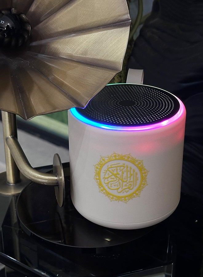 Quran Bluetooth Speaker， With Portable Handle, LED Lighting, Stereo Surround Sound, Customized For Saudi Muslims - Image 3