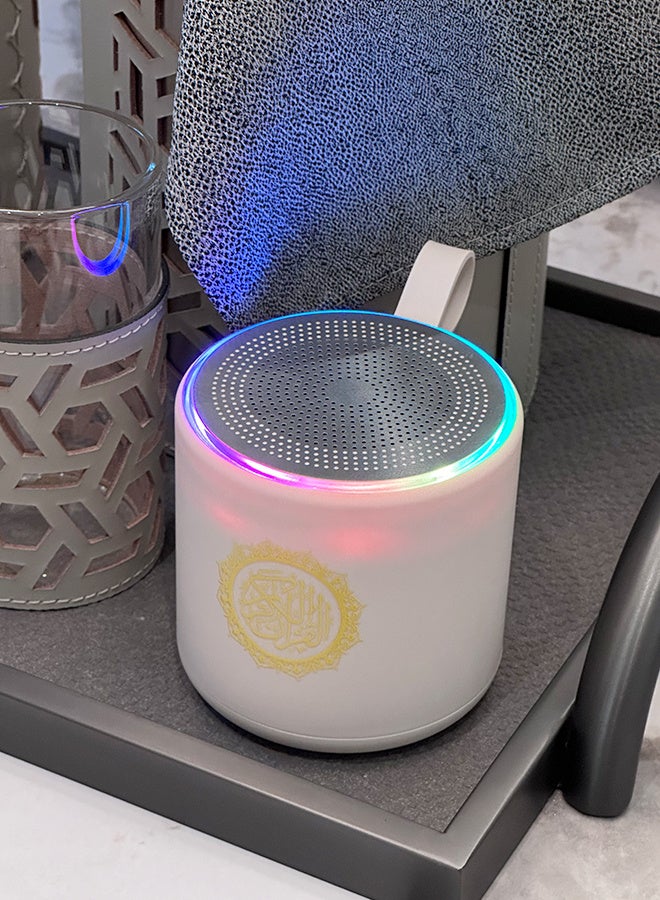 Quran Bluetooth Speaker， With Portable Handle, LED Lighting, Stereo Surround Sound, Customized For Saudi Muslims - Image 2