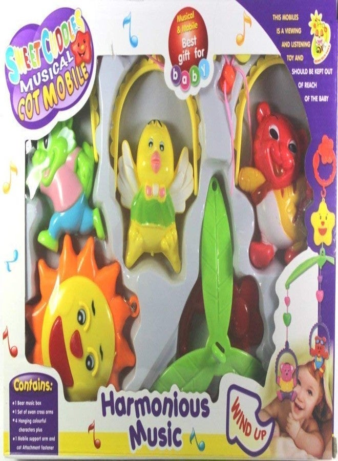 Shivaaro 5 Pcs Lovely Colourful Musical Hanging Rattle Toys with Hanging for Babies (Multi Color) - Image 5