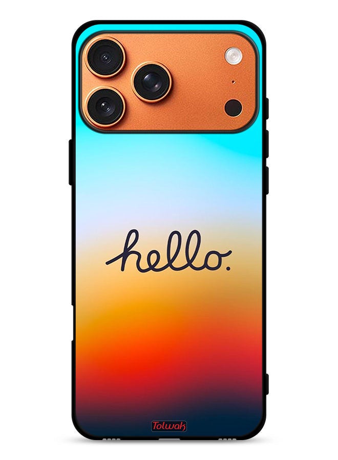 Tolwak Apple iPhone 17 Pro Max Protective Case Cover Hello - Image 1