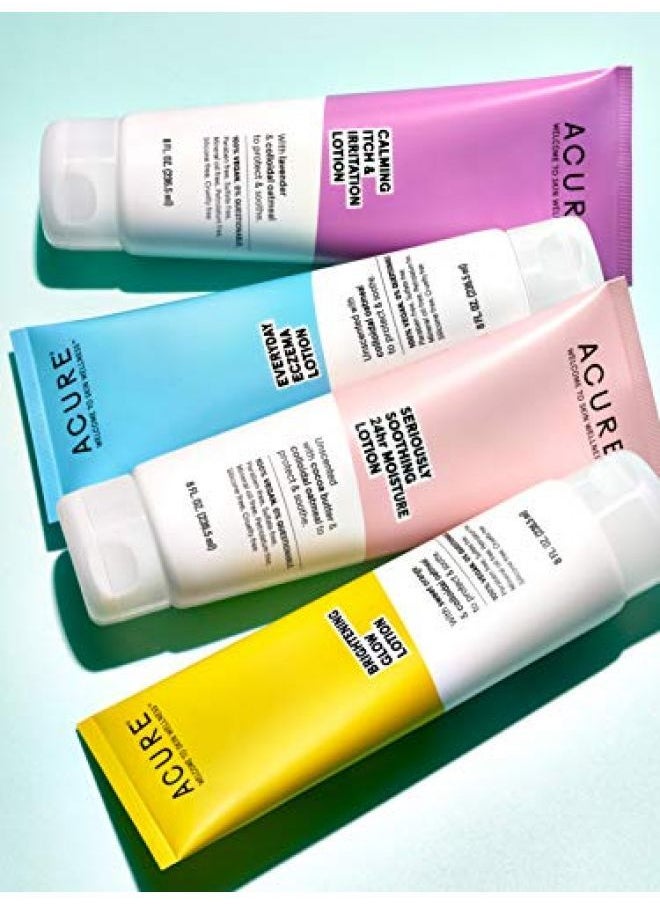 Acure Everyday Eczema Lotion 100% Vegan for Sensitive & Easily Irritated Skin 2% Colloidal Oatmeal & Cocoa Butter Unscented 8 Fl Oz