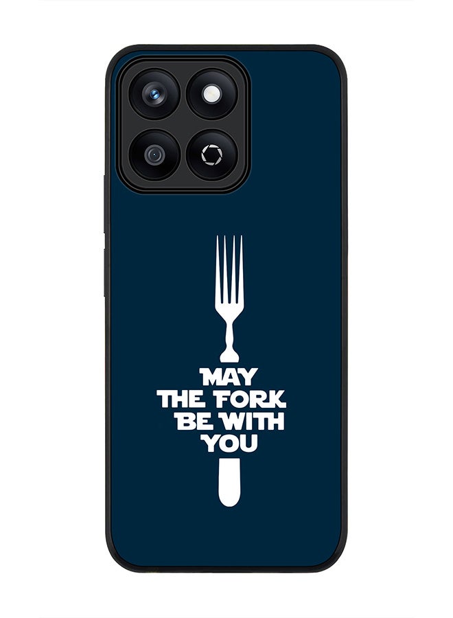 Stylizedd For Honor X7c 4G Case,Slim fit Camera Protection, Shockproof Thin Phone cover  - May the Fork - Image 1