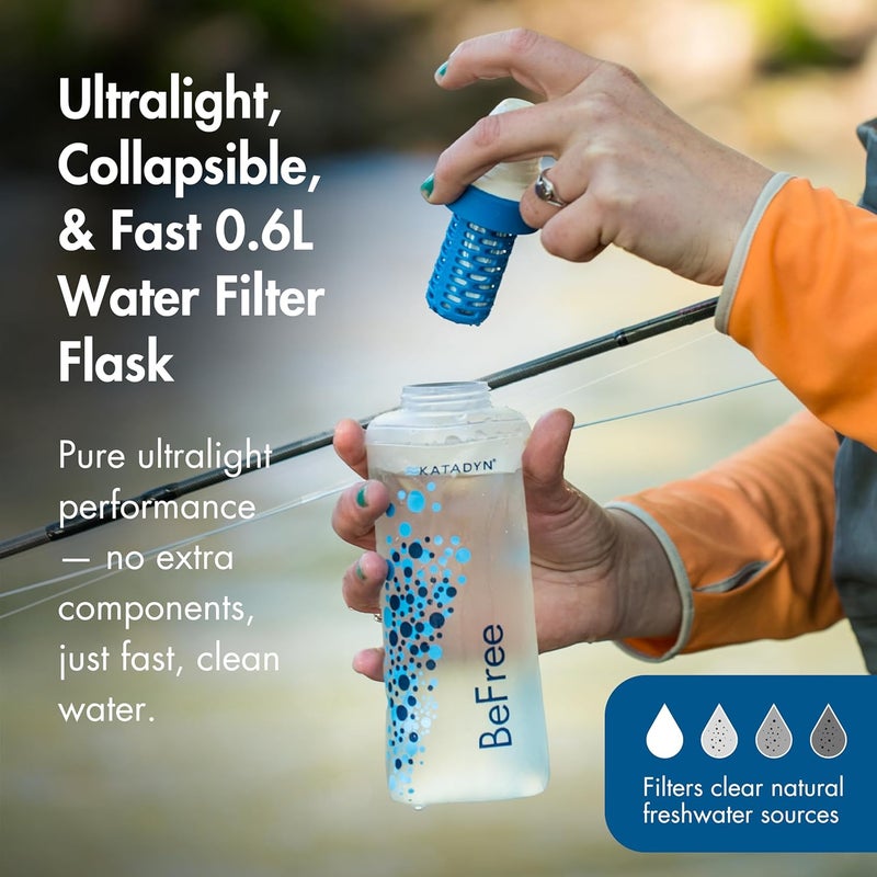 KATADYN BeFree 0.6L Water Filter, Fast Flow, 0.1 Micron EZ Clean Membrane for Endurance Sports, Camping and Backpacking (8019639) - Image 3