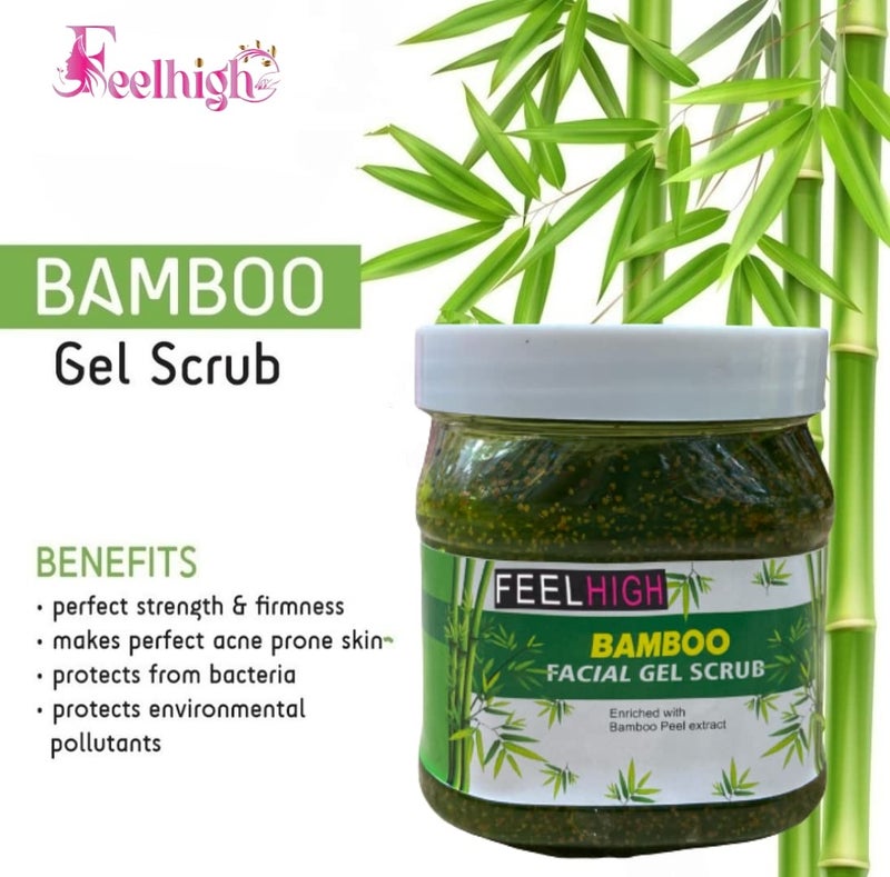 FEELHIGH face and body scrub bamboo gel scrub - Image 2