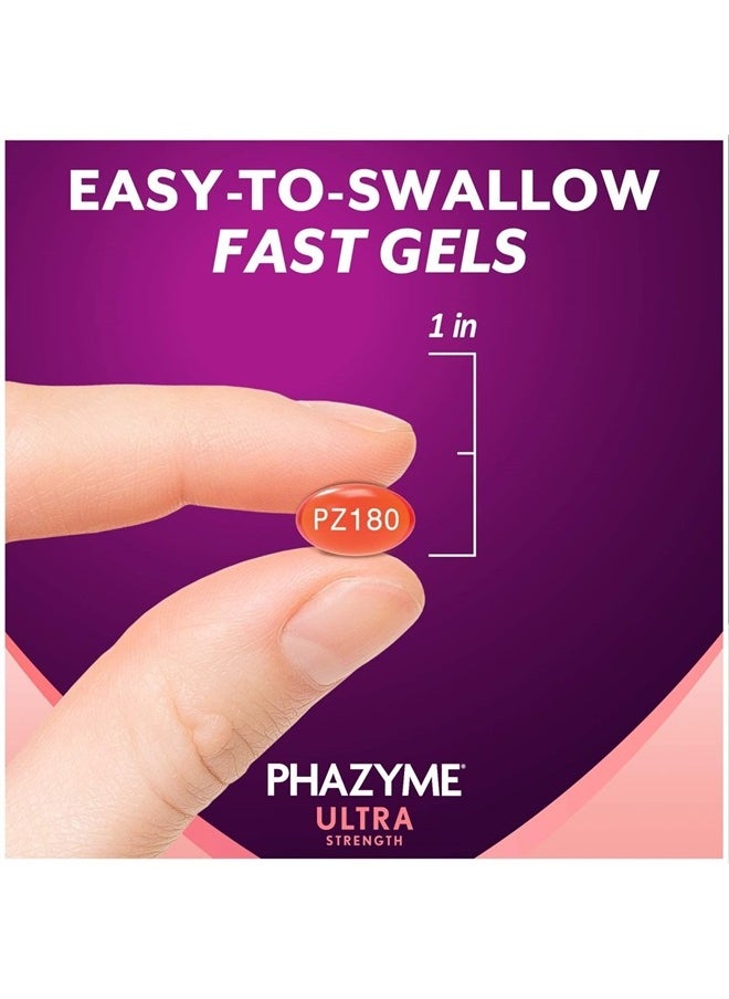 Phazyme Ultra Strength Gas & Bloating Relief, Works in Minutes, 12 Fast Gels, 3 Pack  - Image 2
