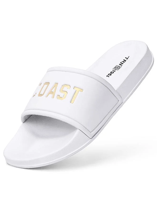 Take Two Men Gold Accent Comfort Flip-Flops