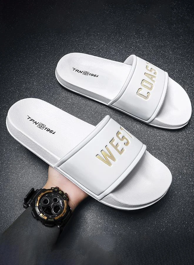 Take Two Men Gold Accent Comfort Flip-Flops