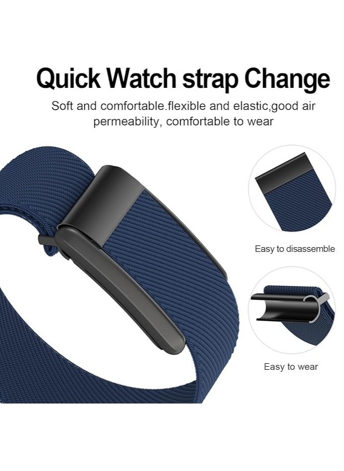 Generic - Nylon Band Compatible with Whoop 4.0, Breathable Nylon Band, Stylish & Comfortable Replacement Strap, Compatible with the Whoop Bands, Easy to use (Dark Blue) - Image 1